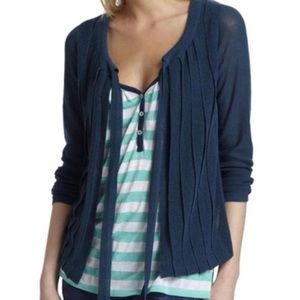 Anthro/Field Flower Almala Pleated Cardigan